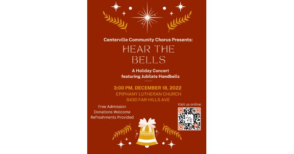 Centerville Community Chorus presents, Hear the Bells Holiday Concert