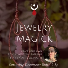 Jewelry Magick: Rose Quartz Yoni Earring Making W/ Cait