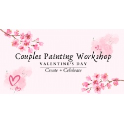 Couples Painting Workshop Valentines Day Create + Celebrate