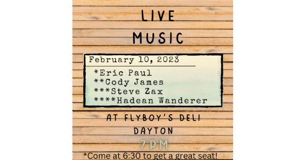 Live Music at Flyboy's Deli Dayton