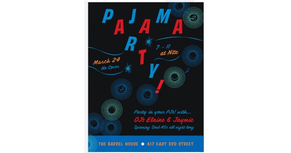 DJs And PJs at The Barrel House with guests, DJs Elaine & Jaymie