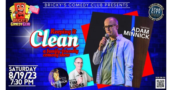 Adam Minnick @ Bricky's Comedy Club (Family-Friendly Show)