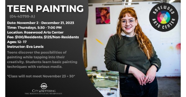Teen Painting at Rosewood Arts Center
