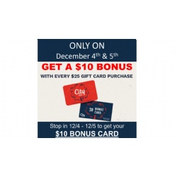 City BBQ Gift Card Sale