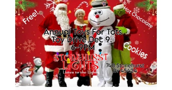 Stonehurst Lights Toys For Tots Toy Drive and Santa Visit