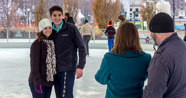 Sweetheart Skate at Riverscape