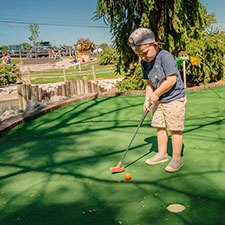 Mini-golf at Young's Dairy