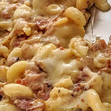 Applewood Smoked Bacon White Cheddar Mac-N-Cheese by Amber Rose