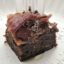 Maple Bacon Brownie by Rolling Indulgence 