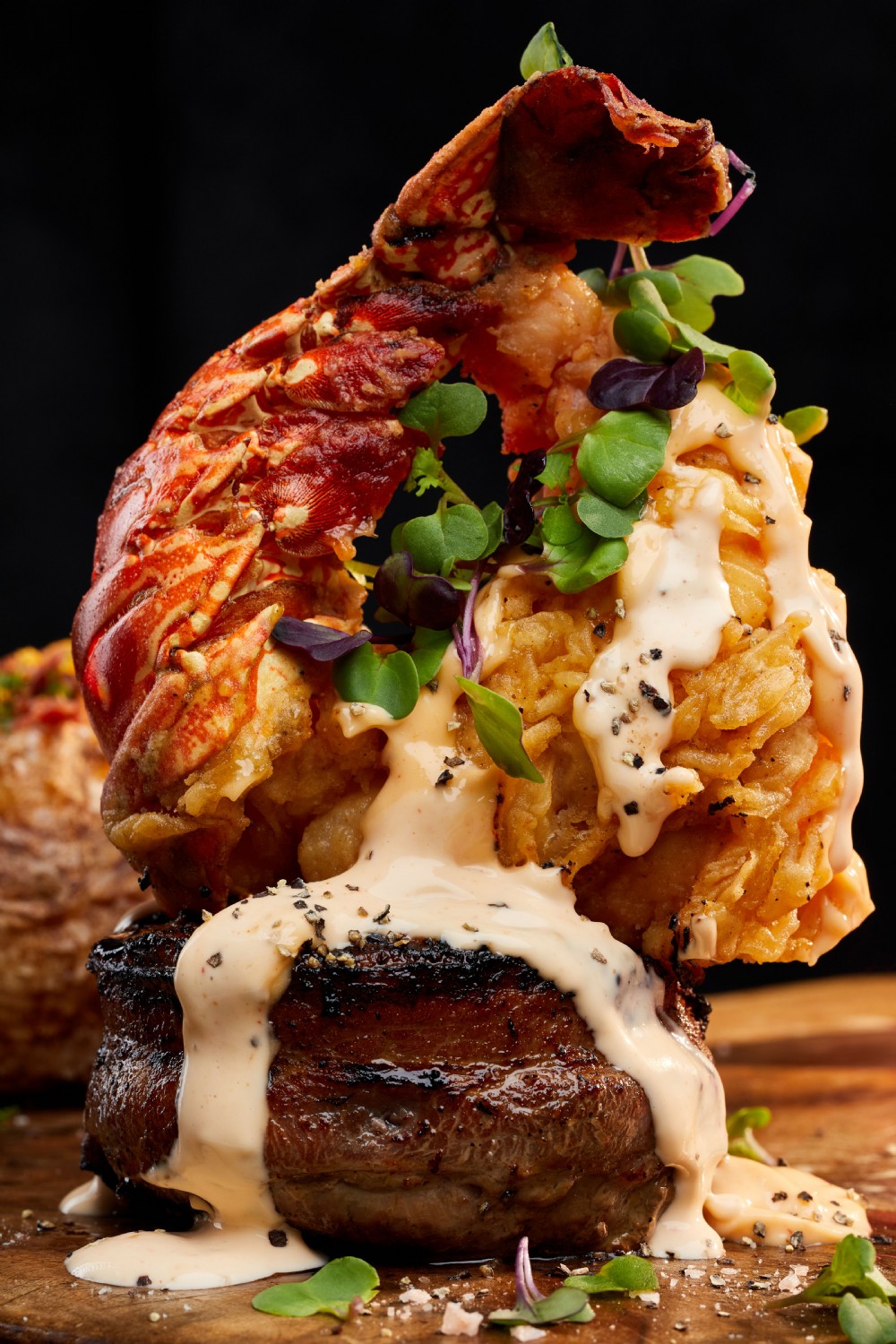 Filet and Tempura Lobster Tail