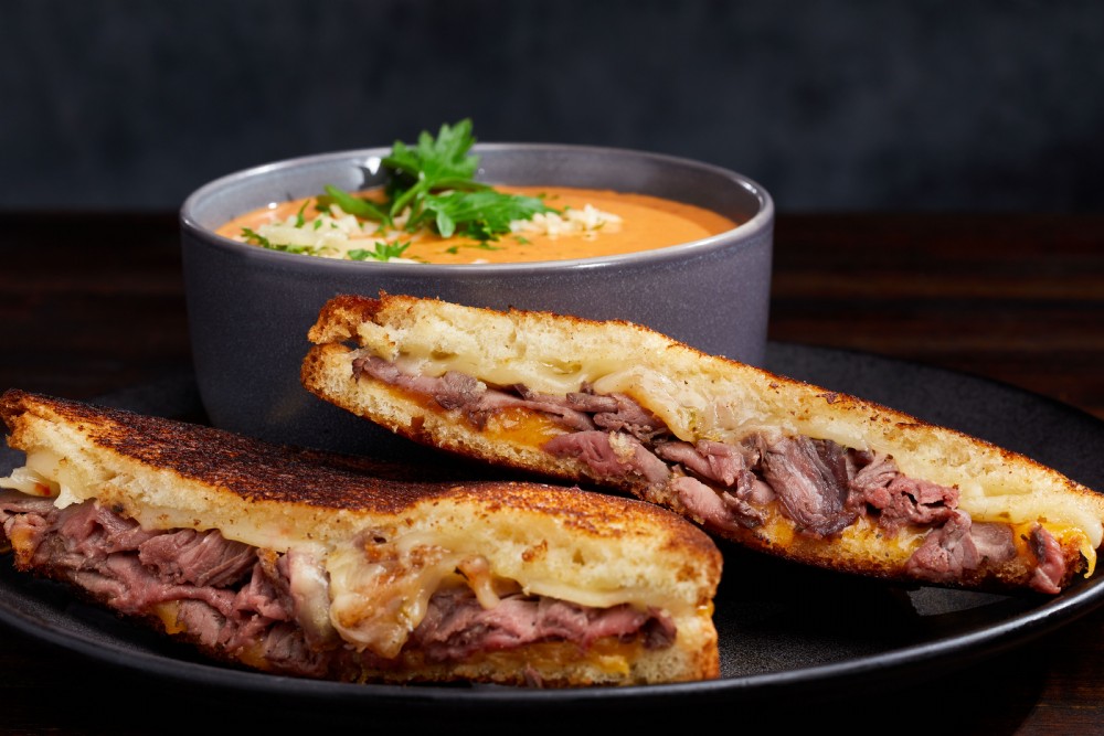 Shaved Roast Beef Grilled Cheese