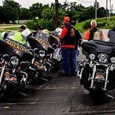Motorcycle Ride in Honor of Veterans