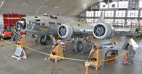 Memphis Belle restoration at Wright-Patterson AFB, Dayton OH