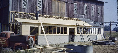 Young's Dairy construction