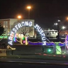 Armstrong Air & Space Museum Holiday Lights