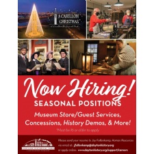 Carillon Park Hiring for the Christmas Season