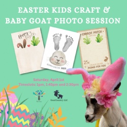 Kids Easter Craft & Photos with Baby Goats