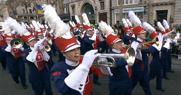 Watch: UD perform at St. Patrick's Day Festival in Dublin, Ireland