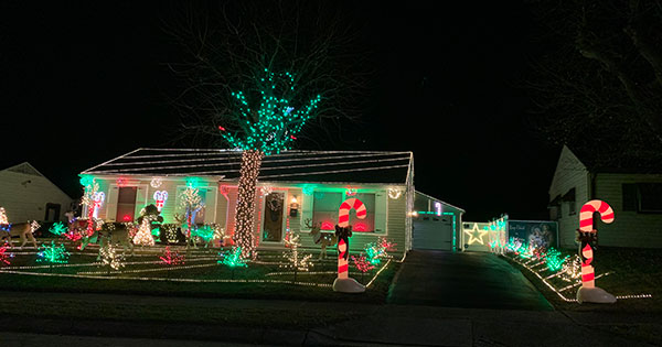 Christmas home light displays around Dayton