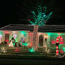 Christmas home light displays around Dayton
