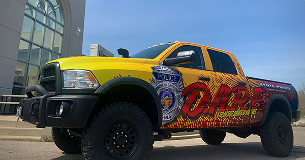 Local dealership donates new DARE vehicle to Xenia Police Division