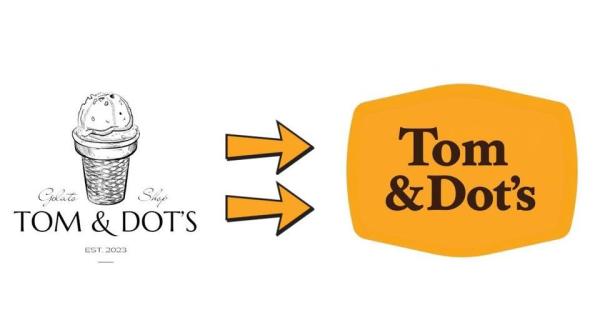 Tom & Dots new cracker barrel inspired logo