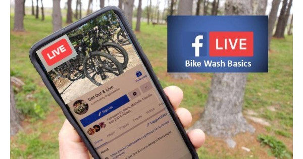 Get Out & Live: Bike Wash Basics (Facebook Live)