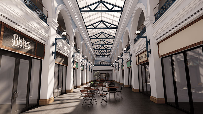 Dayton Arcade - Third Street Building almost completed