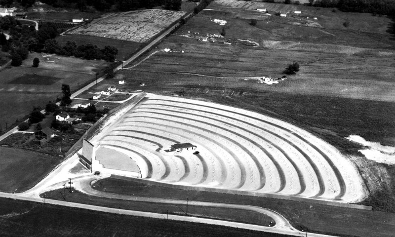 Belmont Auto Theatre aerial photo