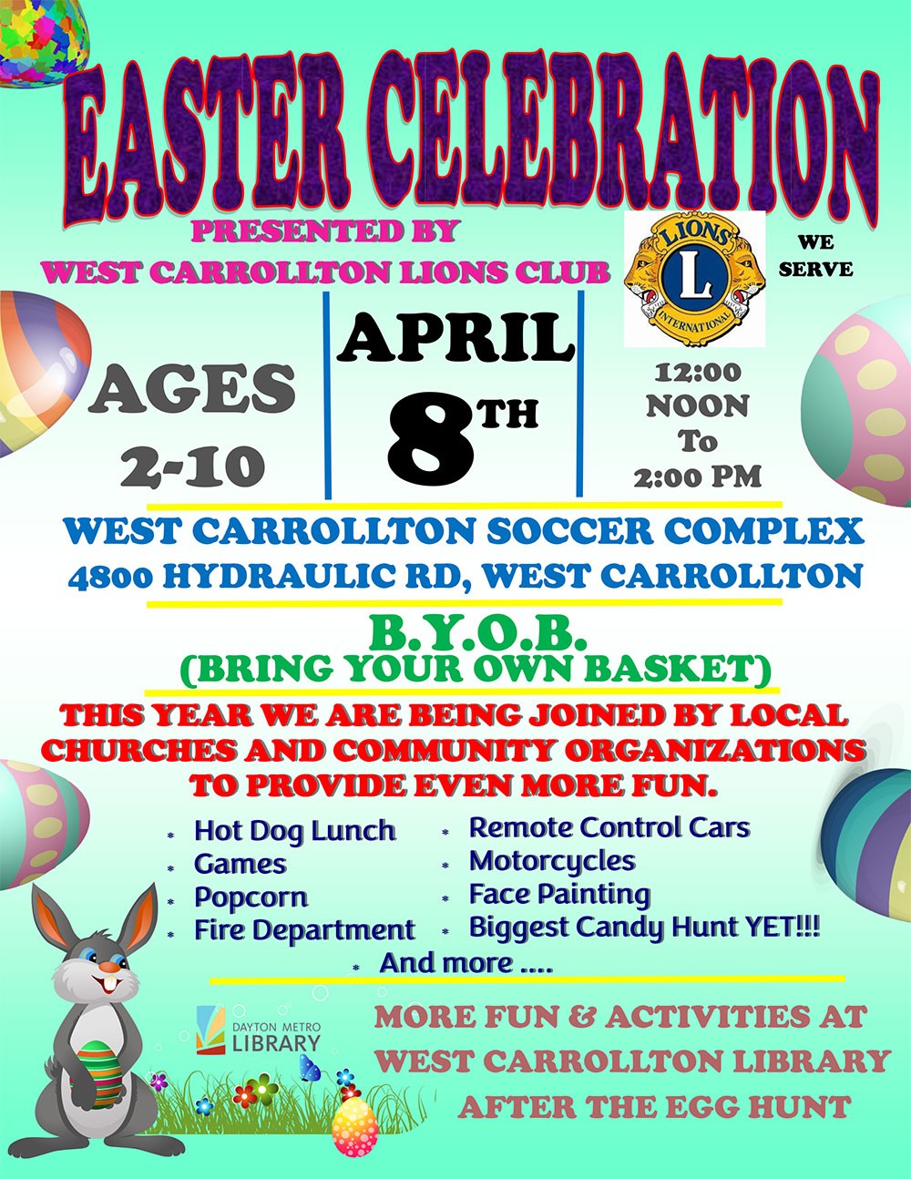 Easter Egg Hunt, Games and Craft - West Carrollton