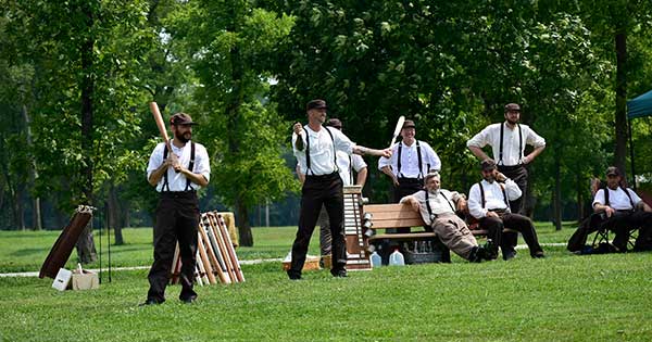 Iron Horses vs. Clodbusters, Vintage Base Ball Match