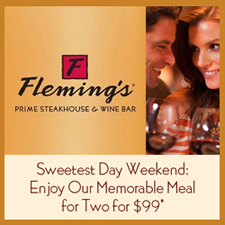Sweetest Day Menu for Two, October 19th - 21st at Fleming's