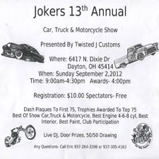 Joker's 13th Annual Car, Truck & Motorcycle Show