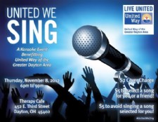 Karaoke Benefiting United Way of Greater Dayton @ Therapy Cafe