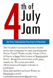 4th of July Jam at the Vandalia Farmers Market