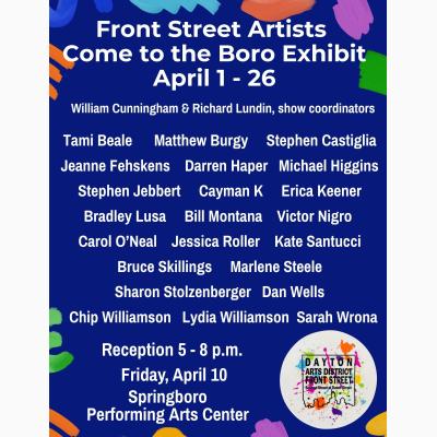 Front Street Artists Come to the Boro III Exhibit