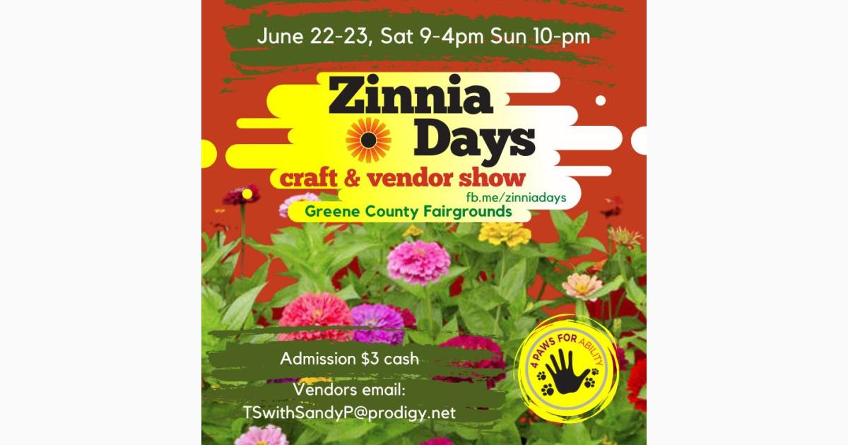 Zinnia Days Craft & Vendor Show