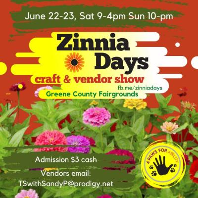 Zinnia Days Craft & Vendor Show