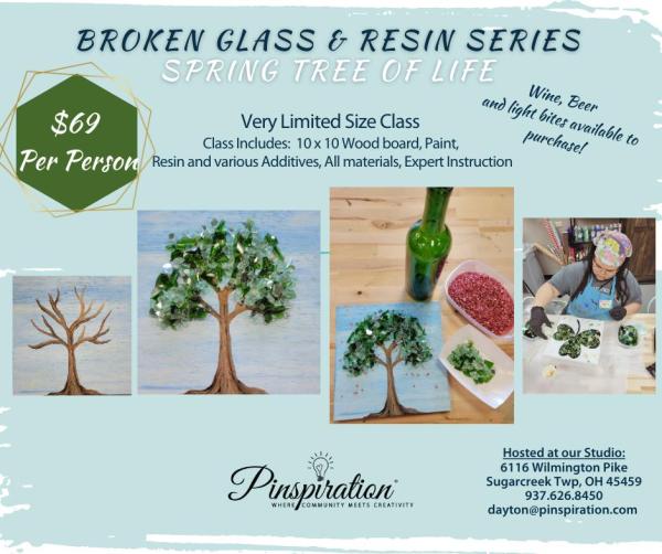 Tree of Life ~ Broken Glass & Resin Series