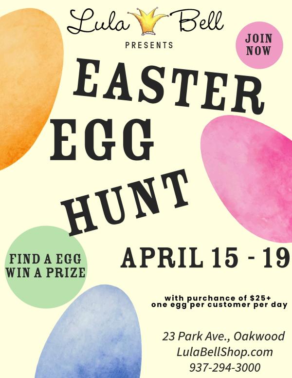 Easter Egg Hunt Shopping at Lula Bell