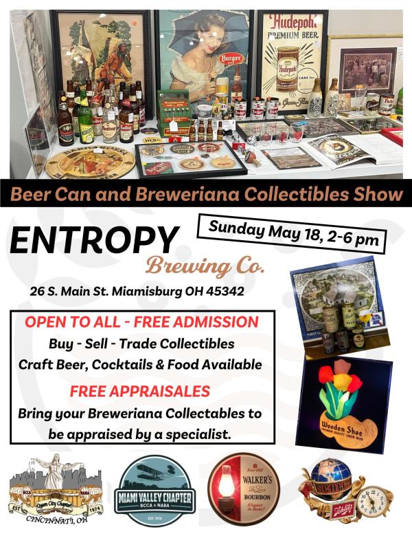 Beer Can & Breweriana Collectibles Show at Entropy Brewing Co.