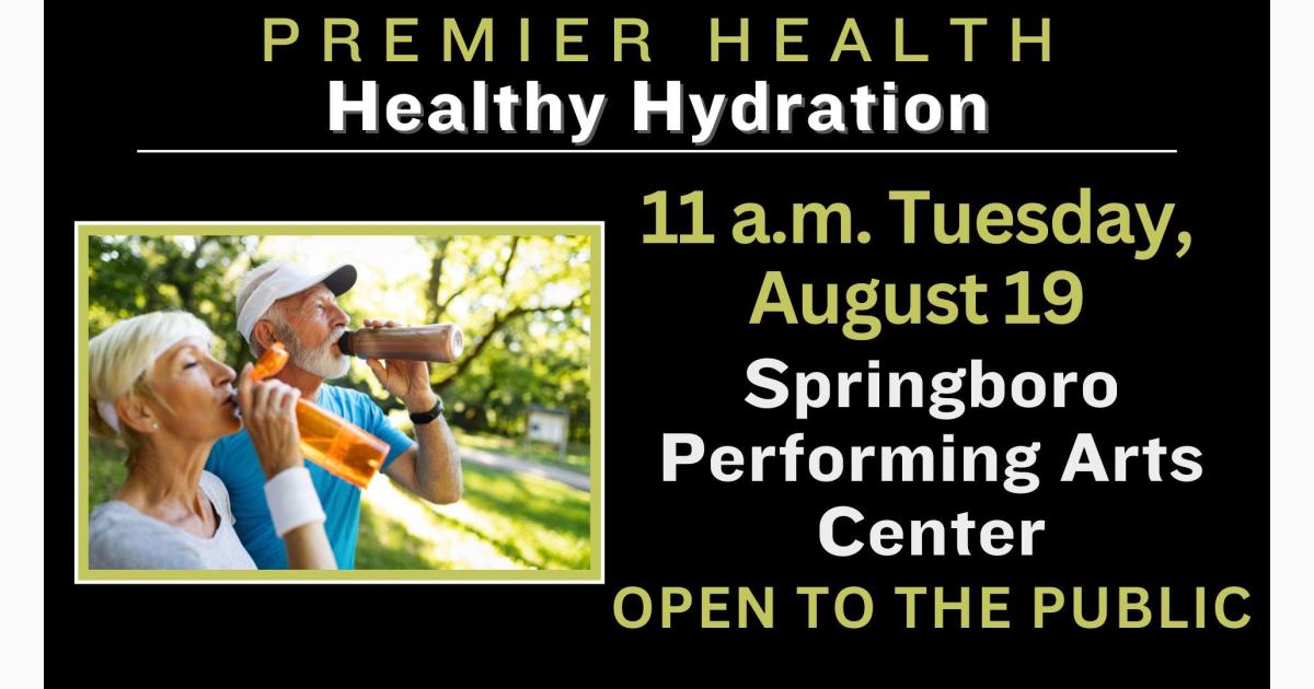 Premier Health Free Speaker Series: Healthy Hydration Workshop