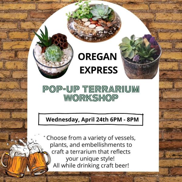 Oregon Express Succulent Terrarium Garden