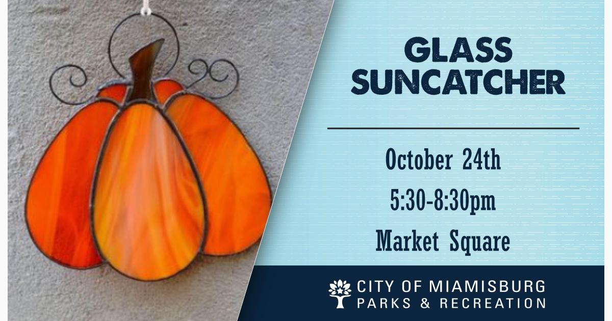 Glass Suncatcher- October