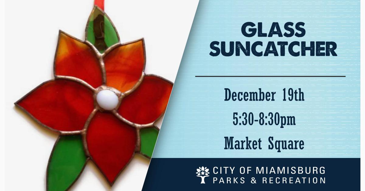 Glass Suncatcher- December