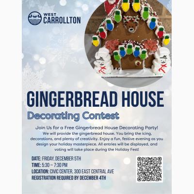 Gingerbread House Decorating Contest