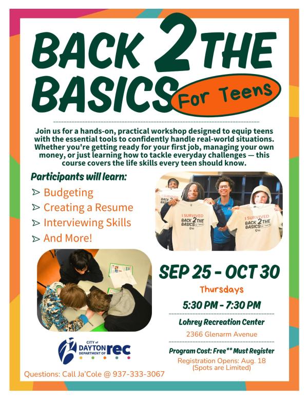 Back 2 the Basics (Teen Program)