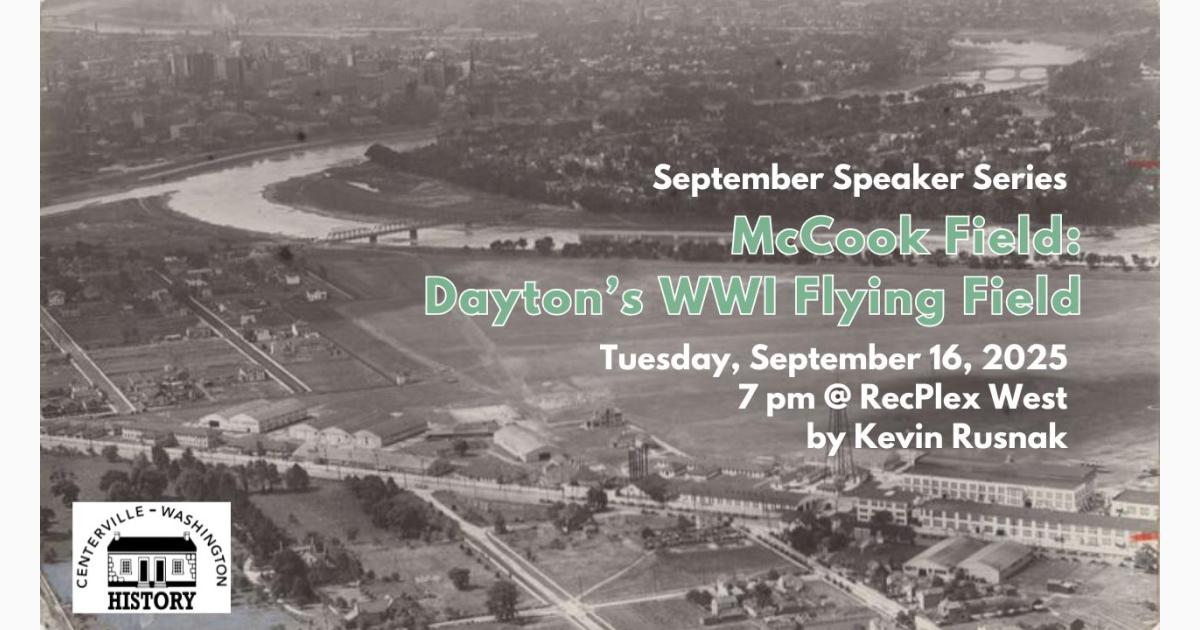 Centerville-Washington History September Speaker Series