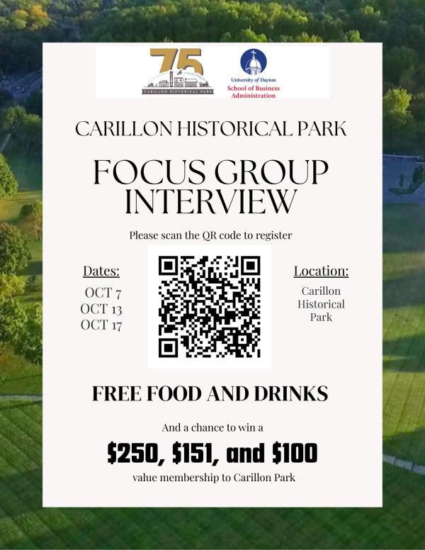 Free Food & Big Prizes: Carillon Historical Park Focus Group