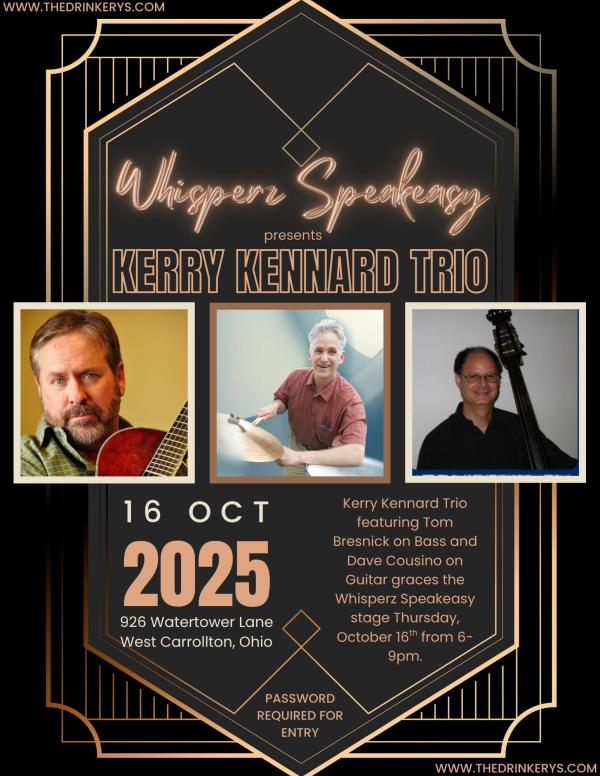 Live Music from Kerry Kennard Trio at Whisperz Speakeasy